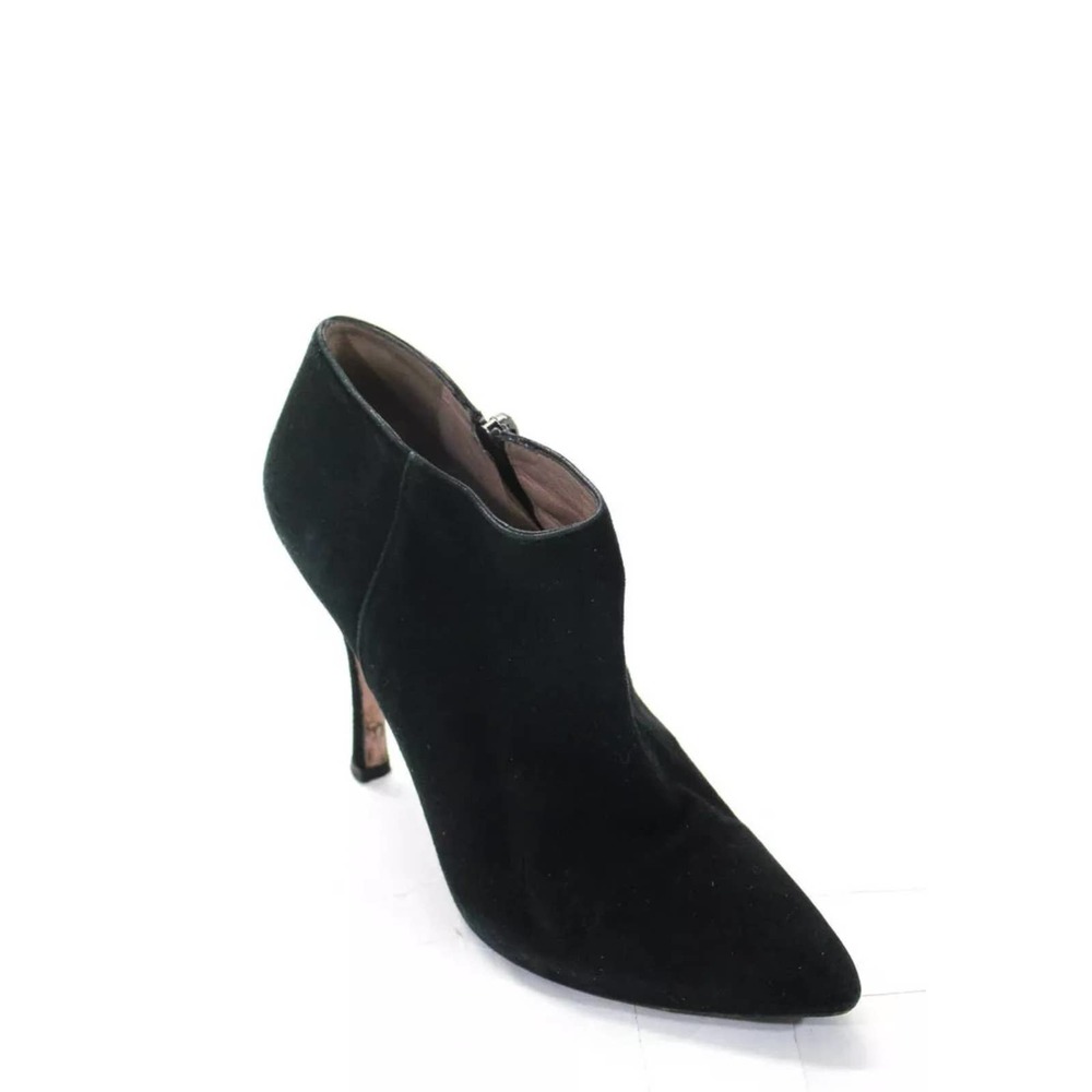 Pura Lopez Pointed Toe Stiletto Booties  Suede